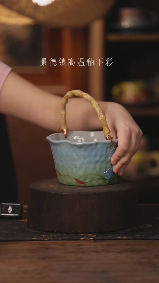 陶瓷景德镇高温釉下手绘陶瓷466