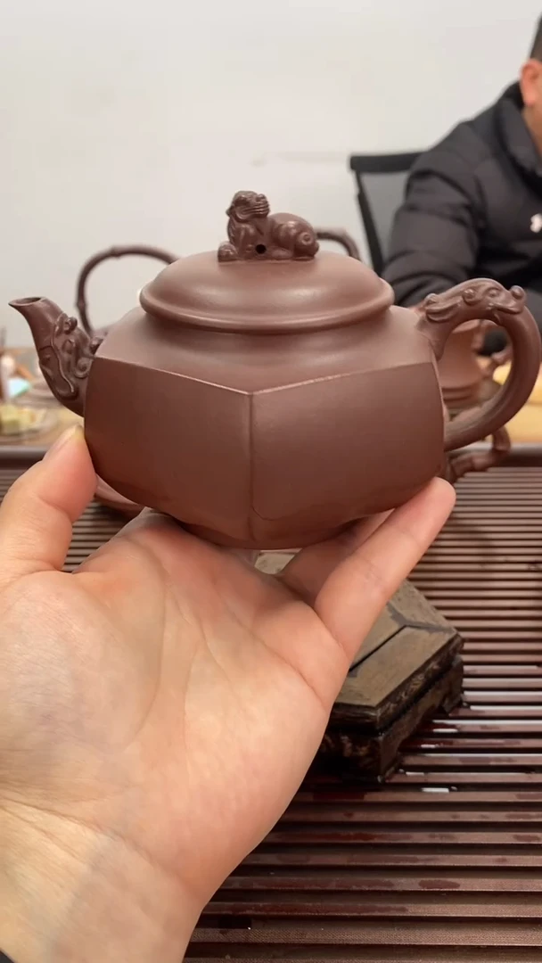 茶壶紫砂六方龙尊300毫升福利壶