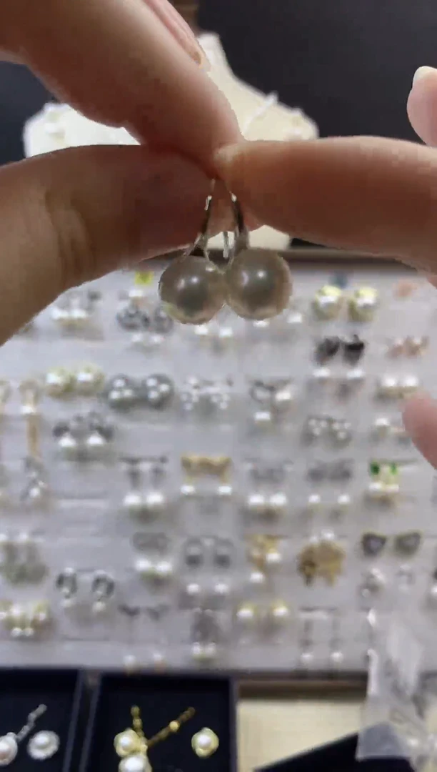 合金耳饰淡水珍珠92