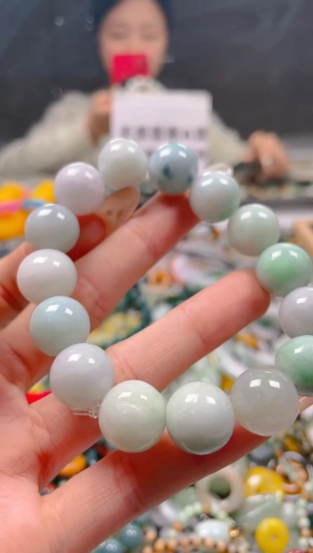 【闪购商品】翡翠颈饰未镶嵌13-14MM/Q/翡翠A货一图一物