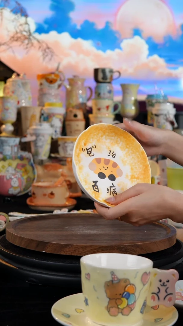陶瓷便携款手工手绘景德镇陶瓷