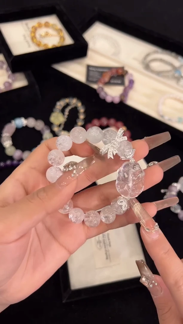 【闪购商品】水晶手链合金白阿赛手链x1330