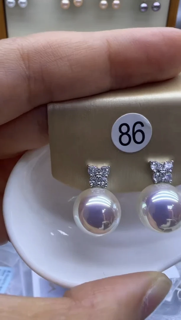 未镶嵌耳饰淡水珍珠86