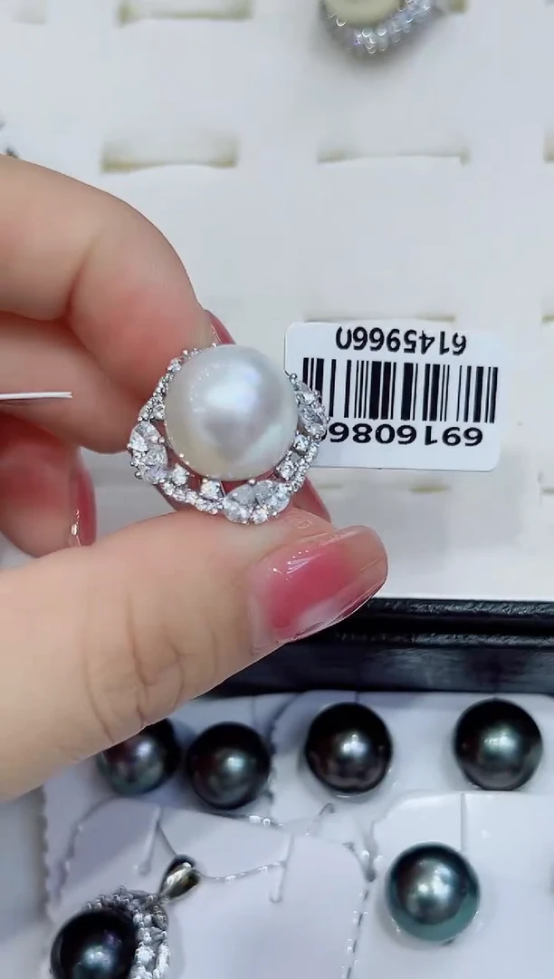 未镶嵌戒指海水珍珠不退换总400