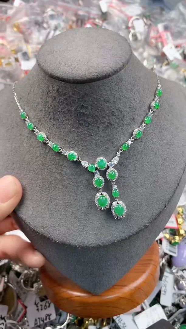 银S925镶嵌戒指翡翠111   10