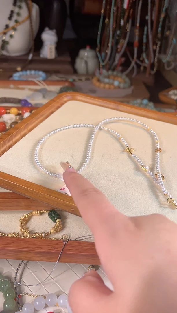 【闪购商品】淡水珍珠项链银S925镶嵌多样性发货其一