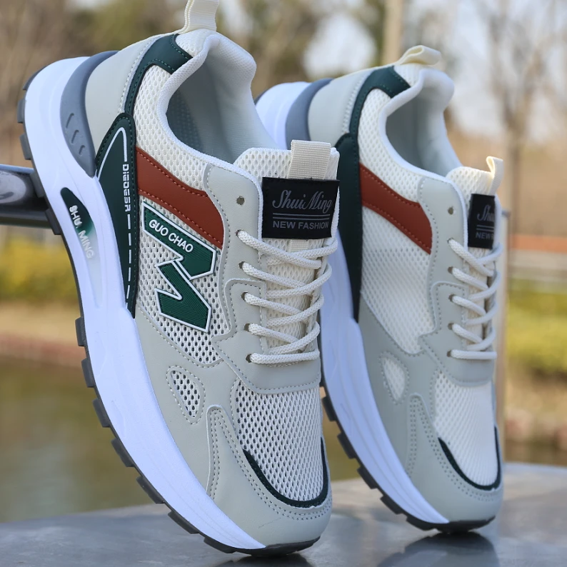 防臭透气运动鞋潮流百搭青少年镂空洞洞网鞋休闲软底防滑跑步鞋