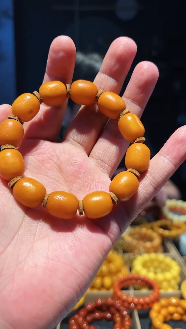 手串蜜蜡未镶嵌单圈14+