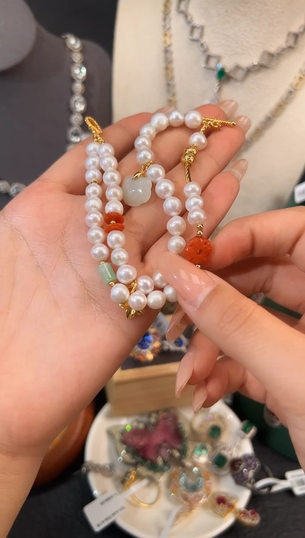 颈饰未镶嵌淡水珍珠珠串
