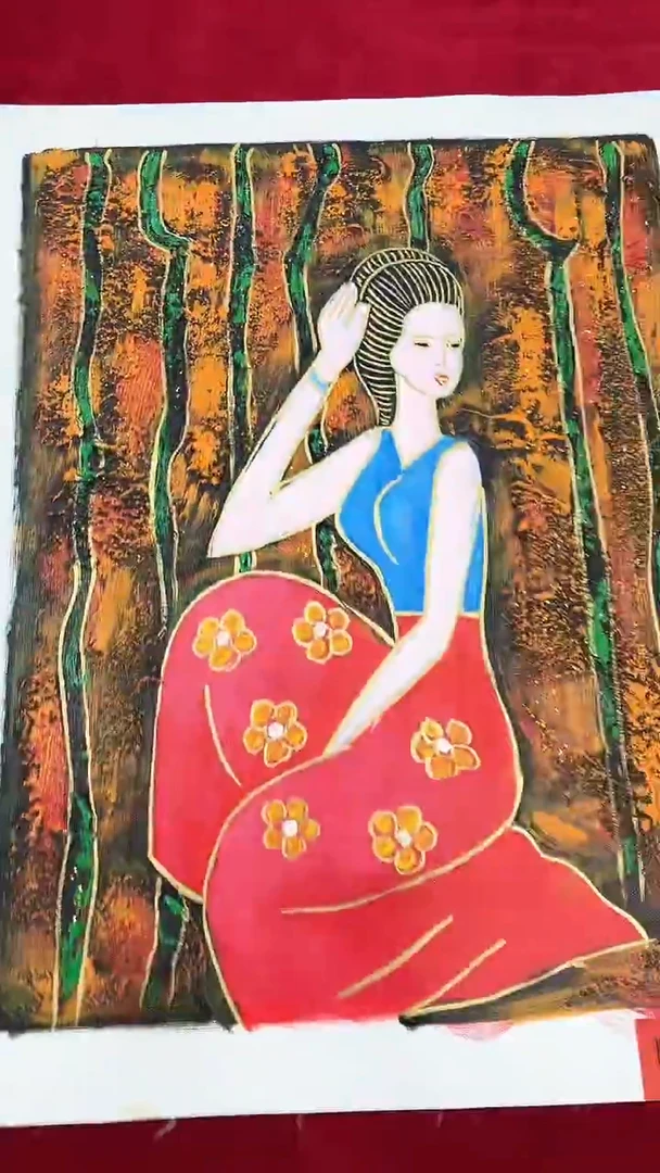 国画杨风顺绘画1pc油画人物