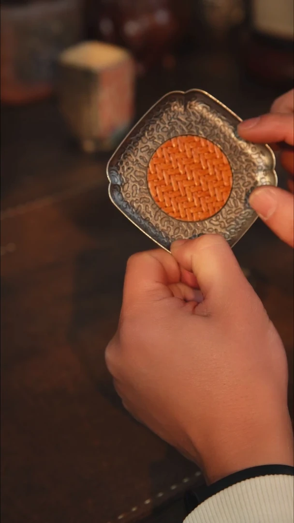 其他合金竹编小杯垫