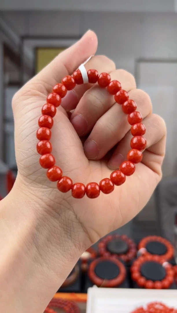 【闪购商品】南红玛瑙单圈未镶嵌@t06510@8mm