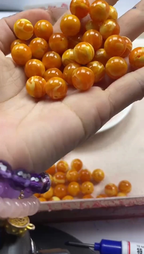 【闪购商品】蜜蜡颈饰未镶嵌w172老花蜡10mm*10颗