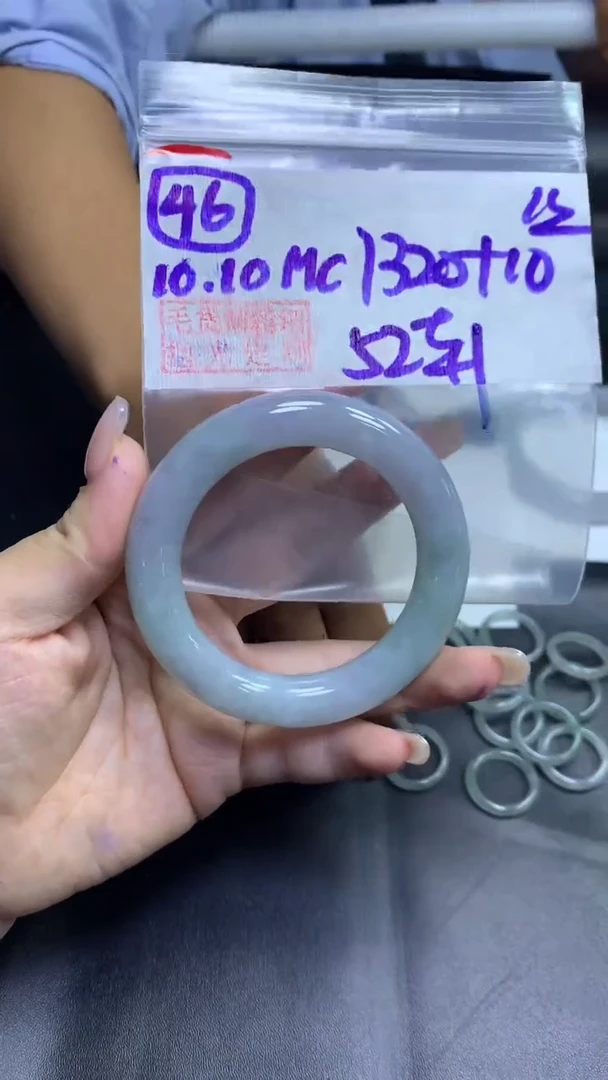 未镶嵌定制翡翠46圆条52丝+1320元+拍一发一