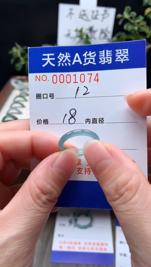 未镶嵌戒指翡翠12#