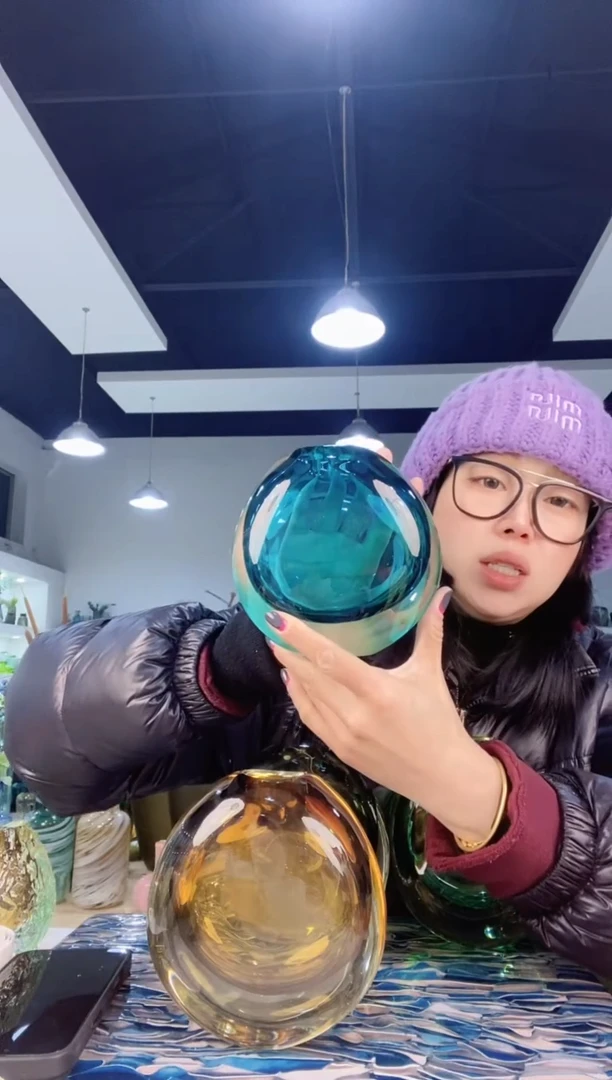 【闪购商品】琉璃慕忆家花瓶瑕