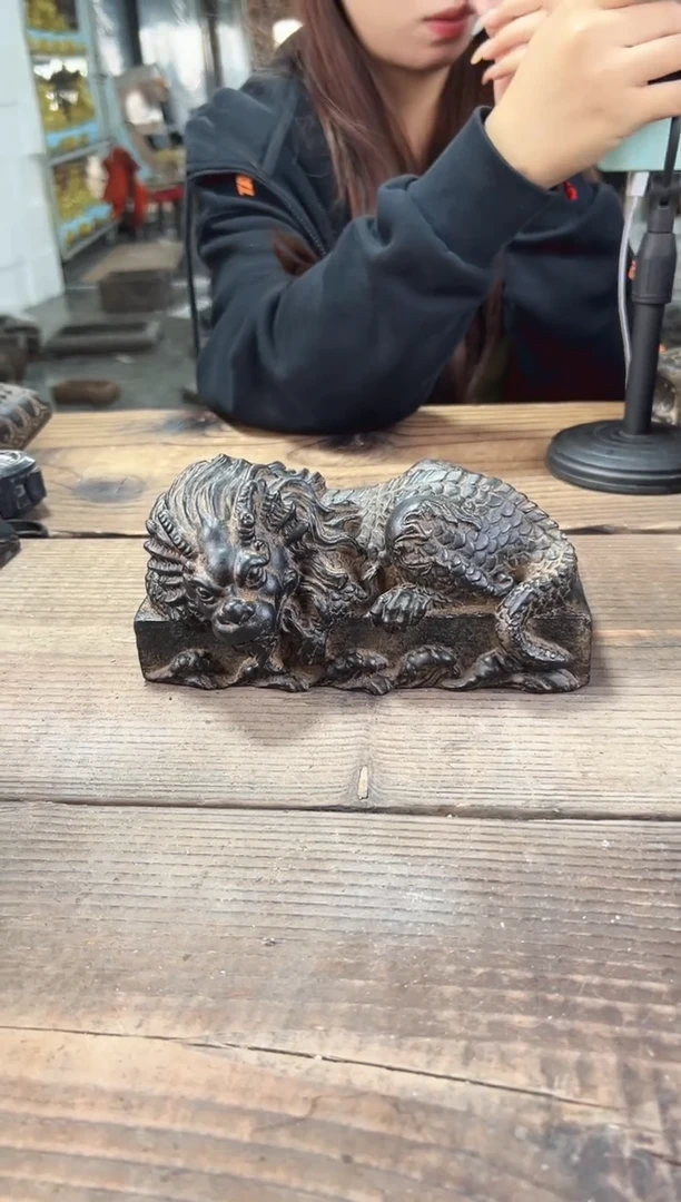 陶土【火山泥】浪花卧龙吟