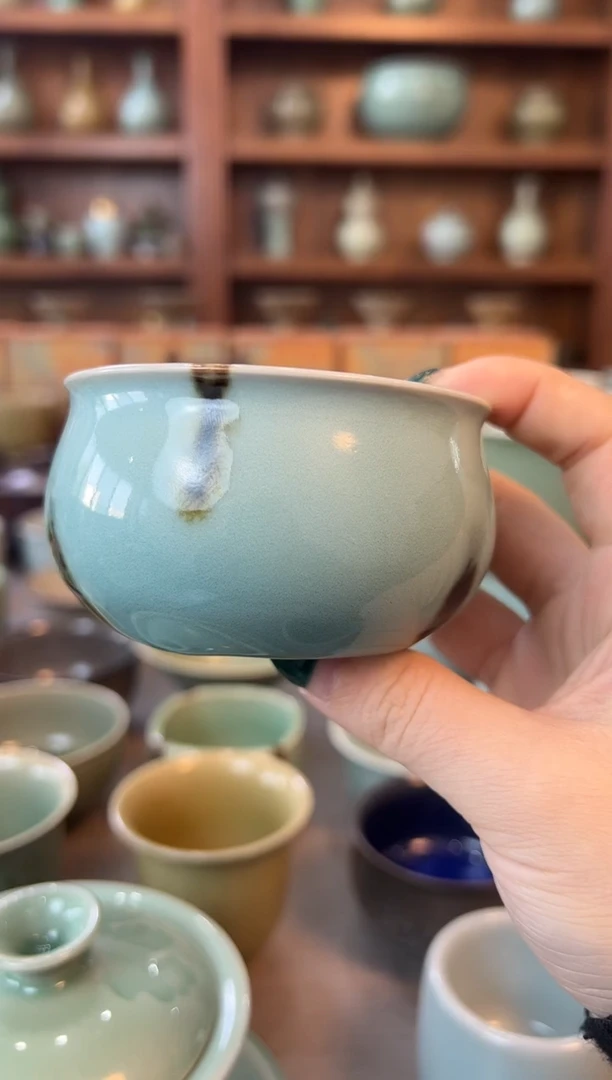 小**阳纯手工点彩主人杯