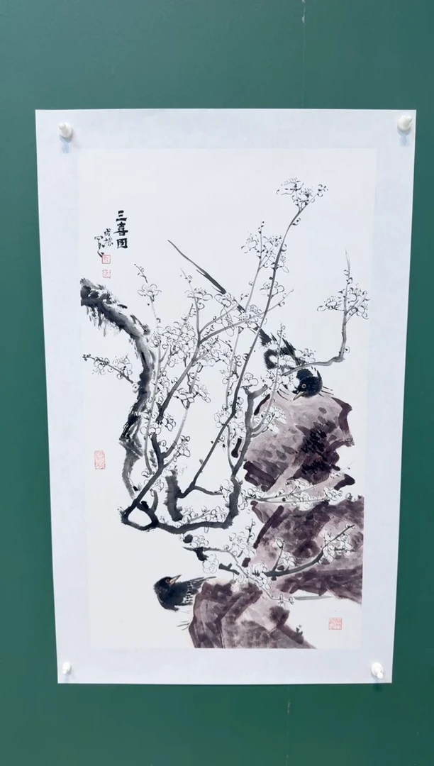 国画王成栋带合影