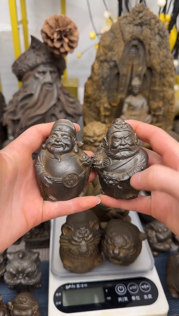 铁精致创意文武财神