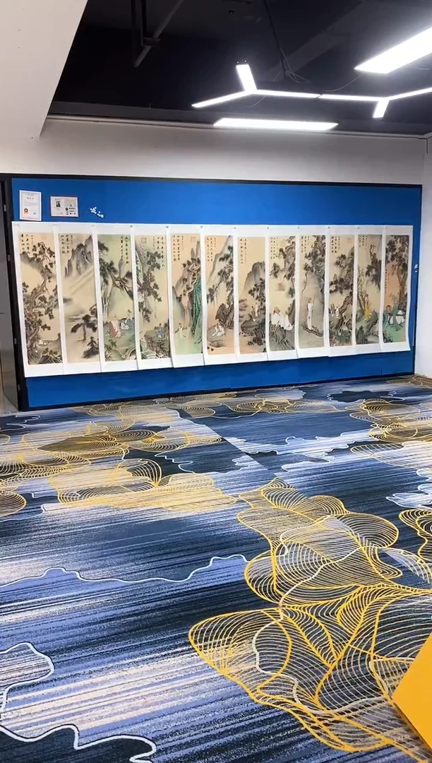 【闪购商品】国画张巨富 十二条屏