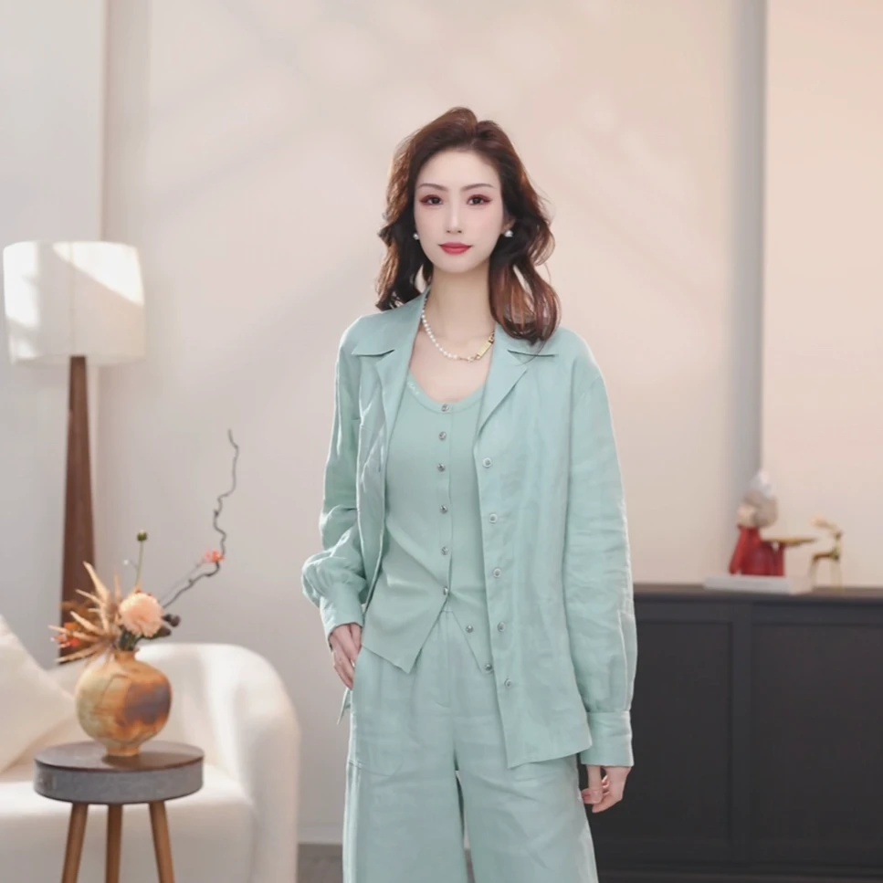 AMASS/阿玛施新款常规薄款四季通用西装领衬衣长袖衬衫530065