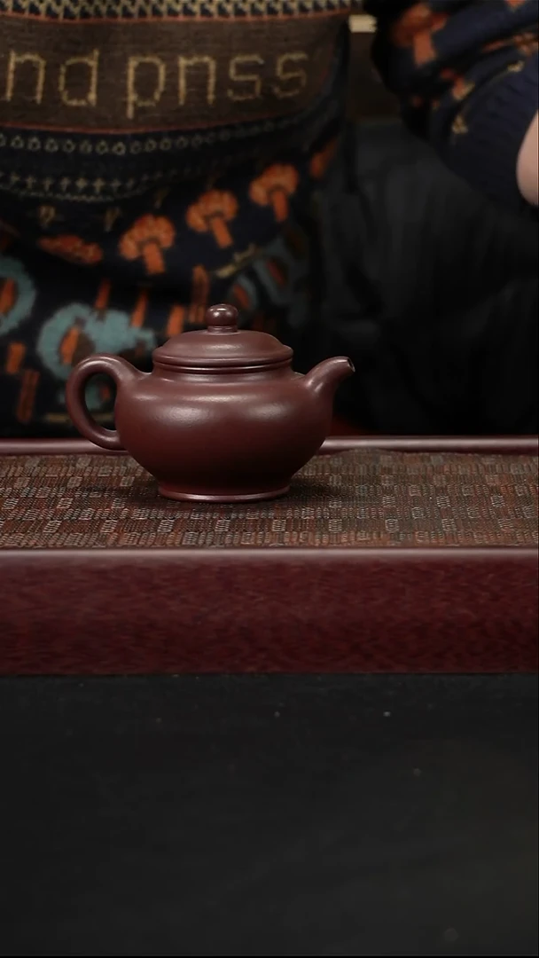 茶壶紫砂jf紫泥掇只