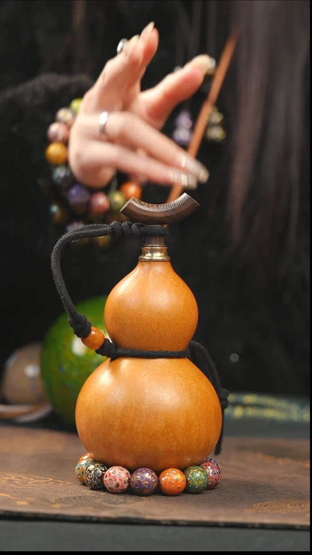 【闪购商品】XK345大漆酒葫芦不包手串及旋转底座