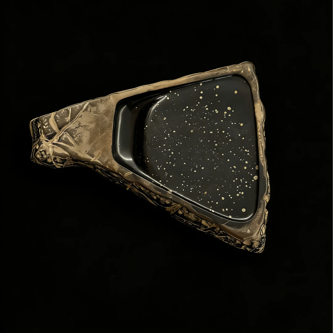 非遗金星砚原石随形砚台