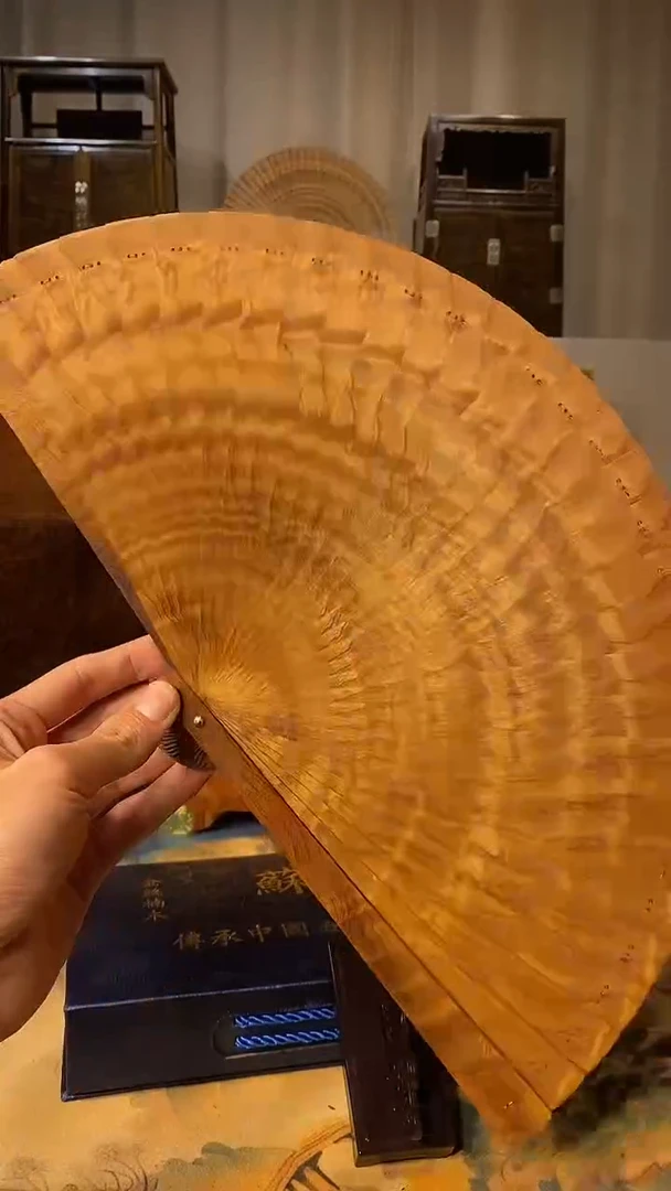 金丝楠帝王木苏扇9