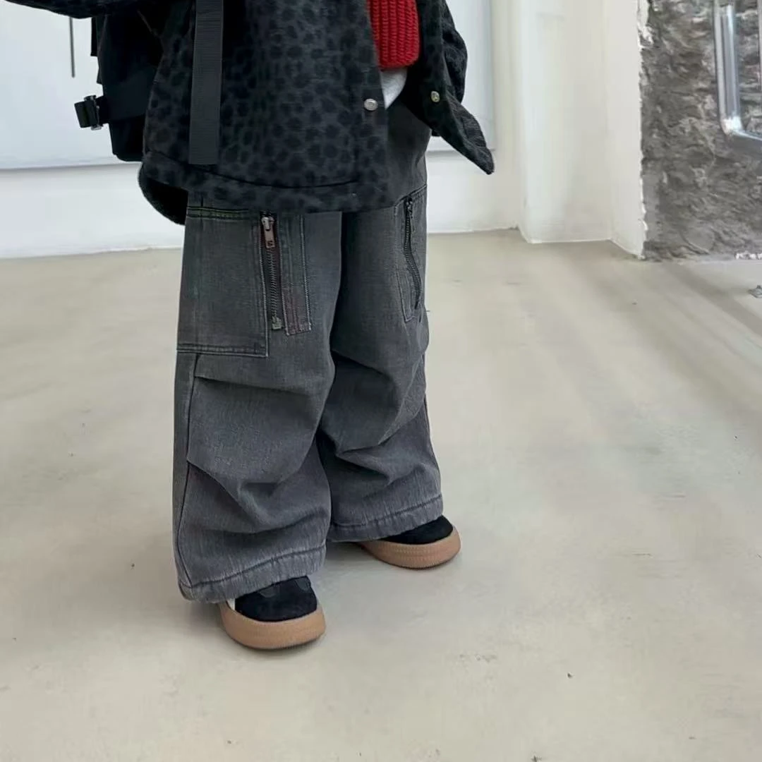 【棉逗熊品牌】男童韩版秋季休闲中大童百搭裤子-17098