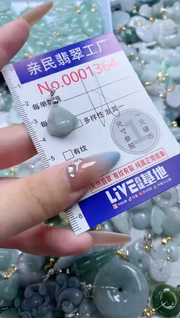 翡翠未镶嵌吊坠(不含链)1364