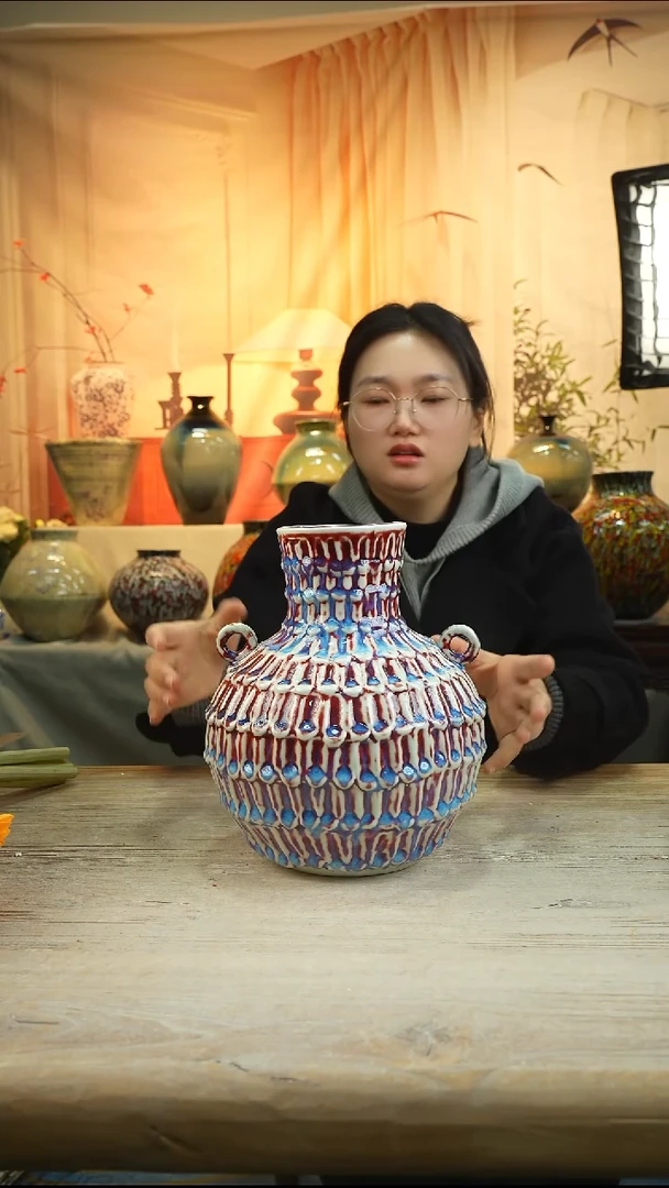 高度26口径9陶瓷花瓶