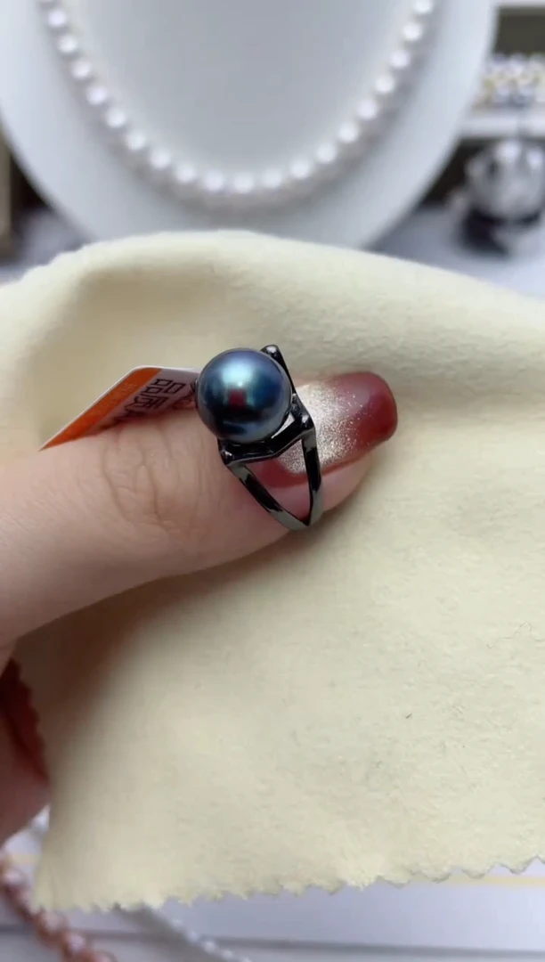 【闪购商品】海水珍珠戒指银S925镶嵌w87