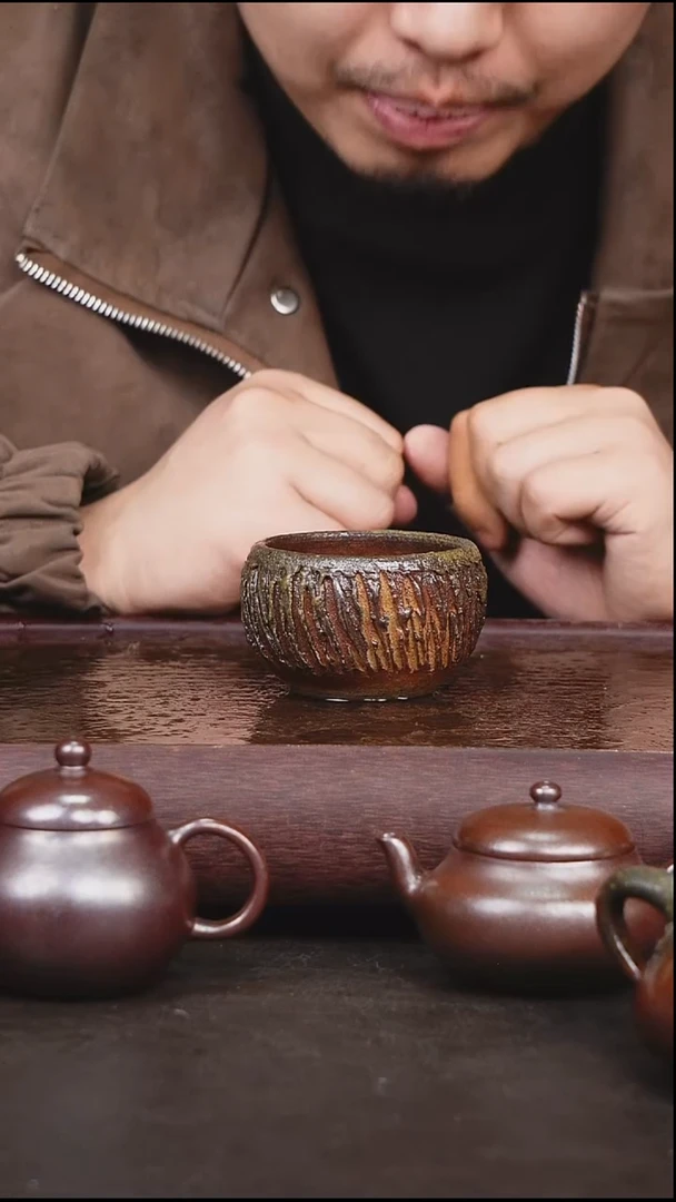 茶壶紫砂柴烧 杯