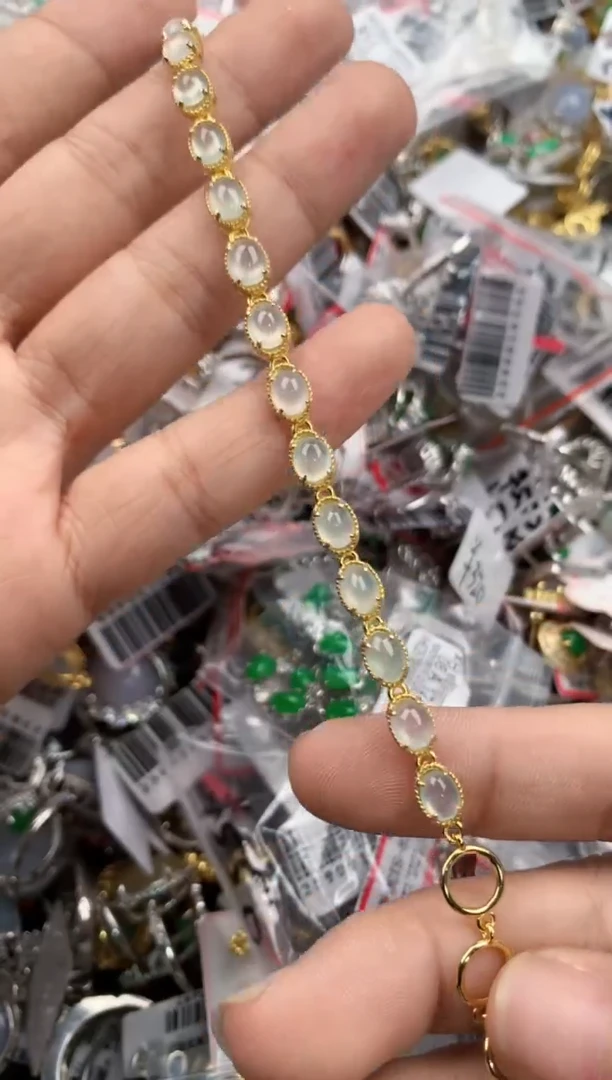 银S925镶嵌戒指翡翠1111-----7