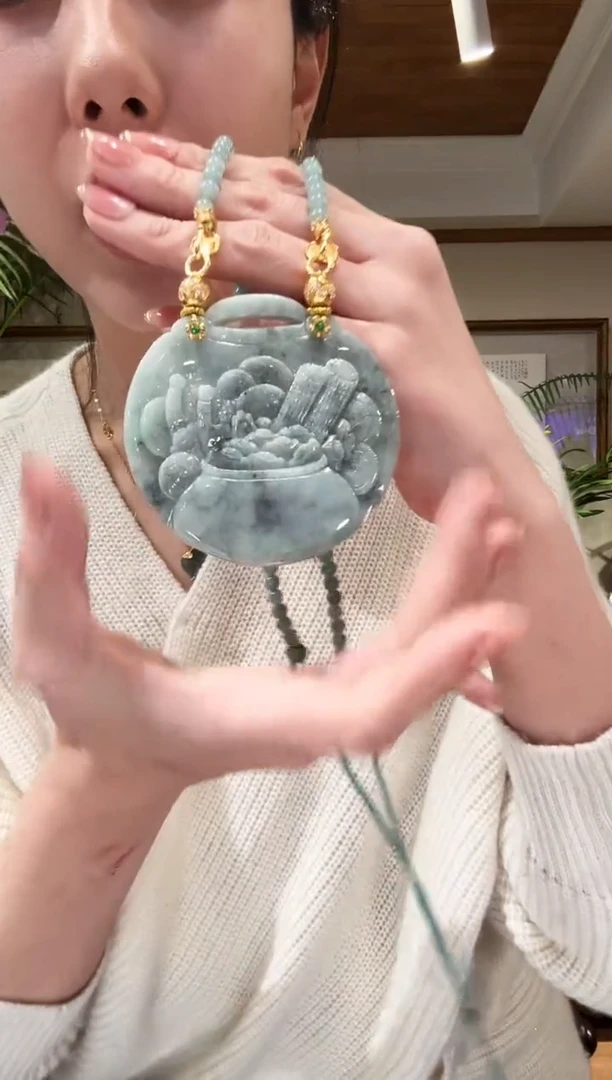 【闪购商品】翡翠颈饰未镶嵌国风