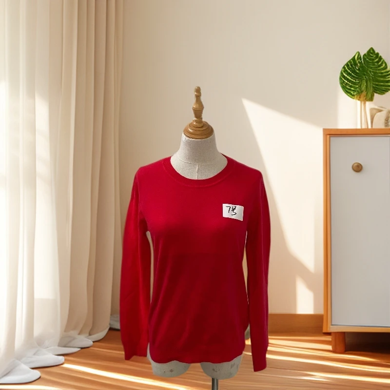 8E501  时尚百搭圆领长袖毛衣