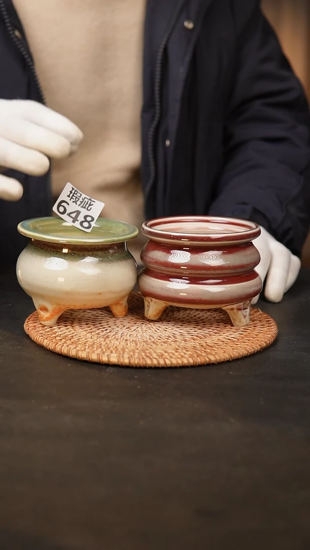 【闪购商品】瓷片648泥泥手工花盆