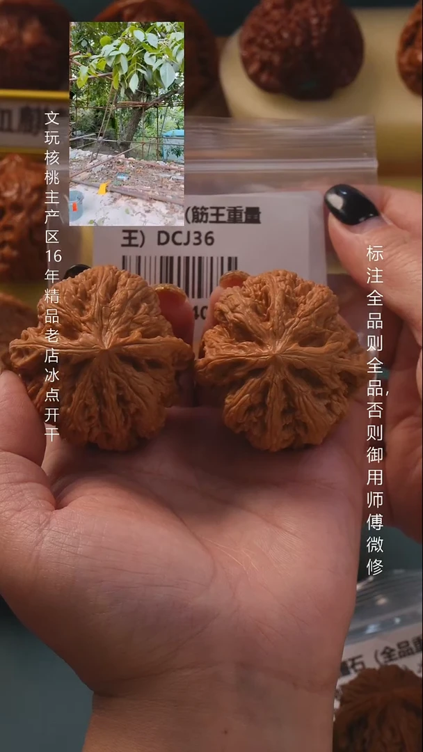 把件文玩核桃48大粗筋【65.1g】 8号