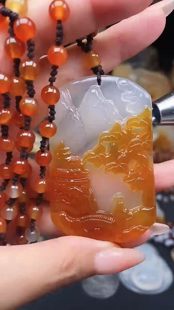 玛瑙/玉髓颈饰未镶嵌11