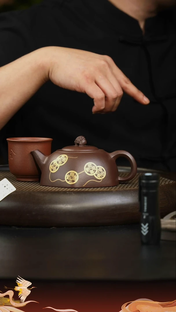 茶壶紫砂紫砂壶70 底槽清 纳财