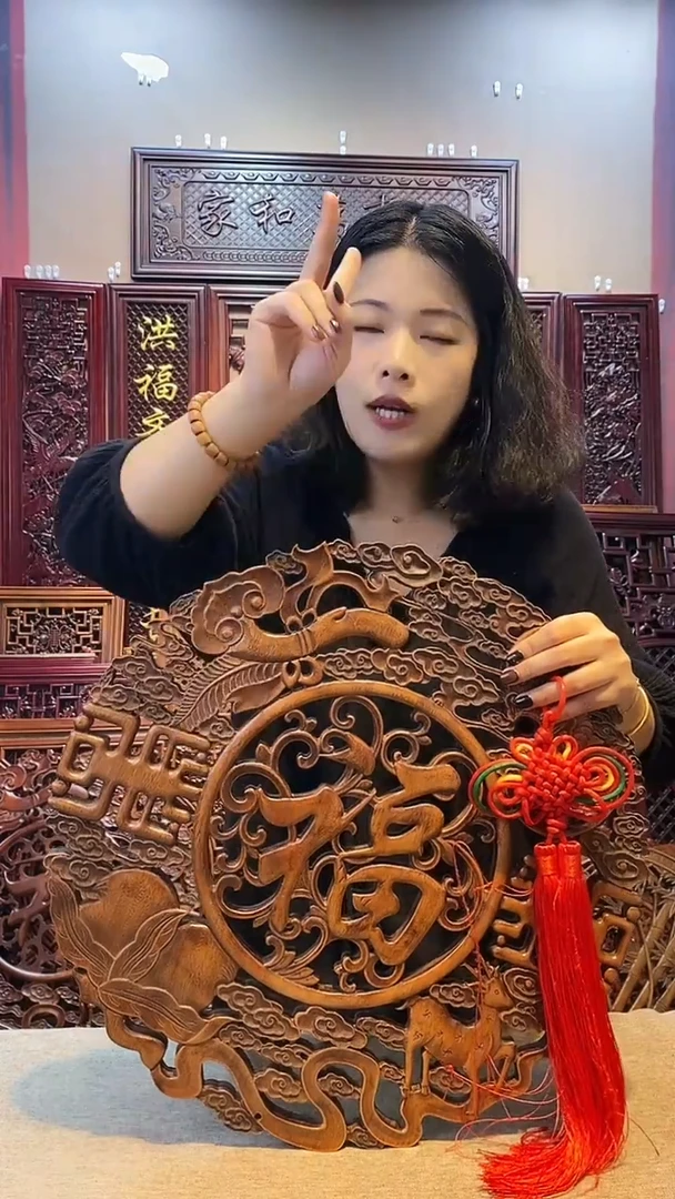 香樟木木雕款48大福两个