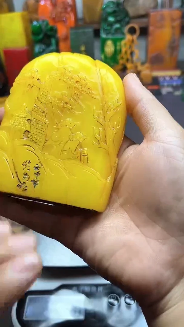 寿山石印石纯天然石料