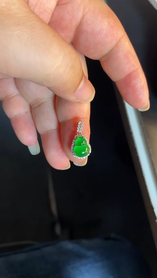 吊坠(不含链)银S925镶嵌翡翠1