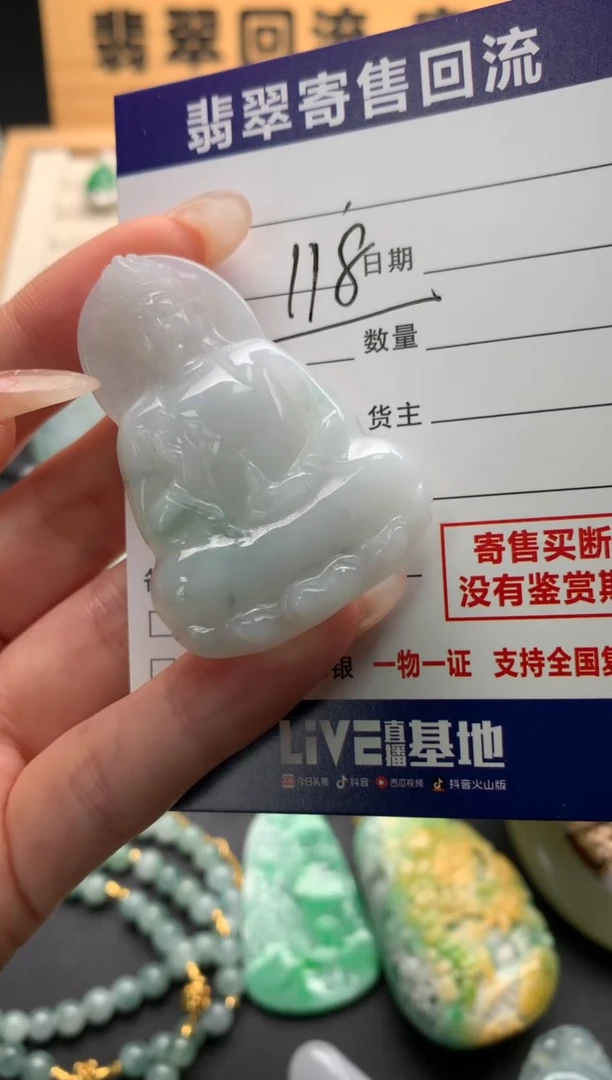 翡翠未镶嵌颈饰10137585