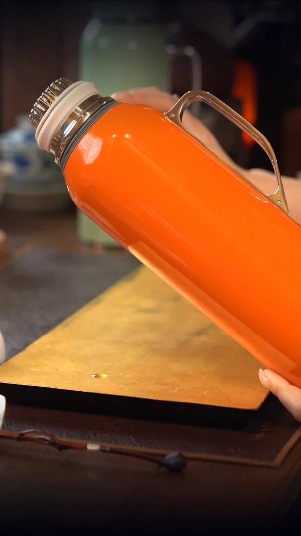 【刷刷粉丝专属机械焖泡壶800ml 橙色