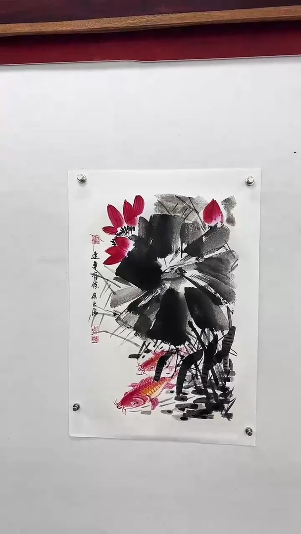 【闪购商品】书法徐庐陵-2.7平尺国画作品荷花