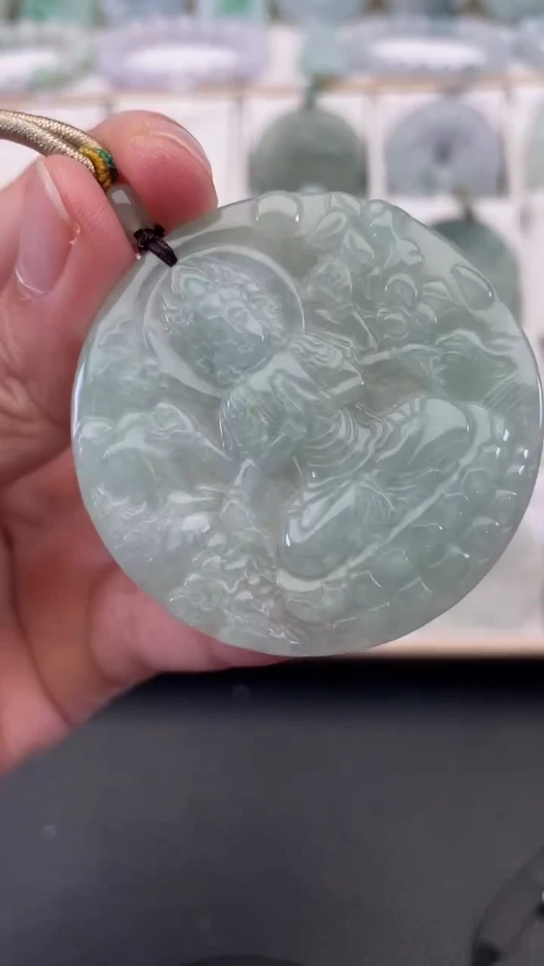 颈饰未镶嵌翡翠天然缅甸翡翠A货305