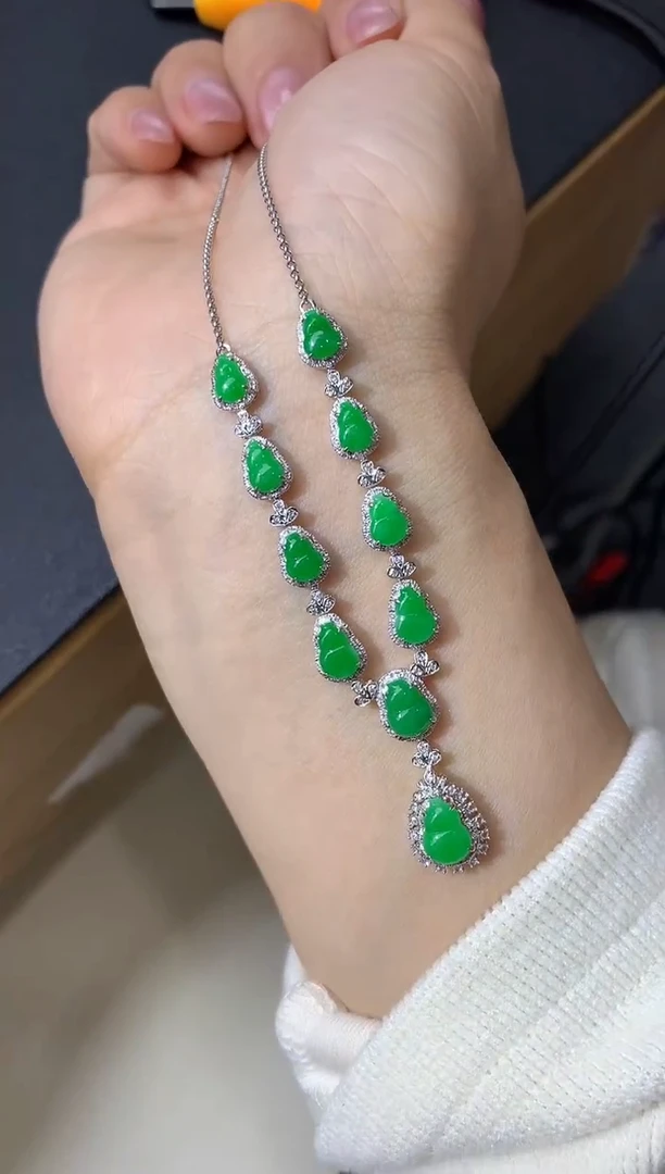 【闪购商品】翡翠颈饰18K金镶嵌514-中国好珍宝